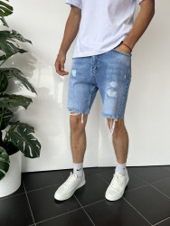 Шорти джинсові чоловічі I8DENIM оптом THREE BLACK 