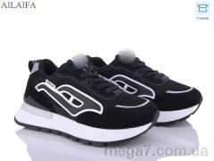 Кроссовки, Ailaifa оптом T813-1 black