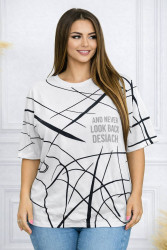 Футболки женские БАТАЛ оптом 57091346 26009-101