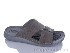 Шлепки, Oscar оптом 01-36 сірий к.