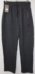 Спортивные штаны мужские БАТАЛ на флисе (gray) оптом 32168095 WK-2070-40