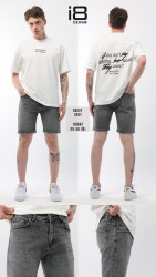 Шорти джинсові чоловічі I8DENIM оптом THREE BLACK 