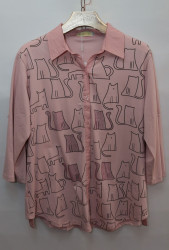 Рубашки женские ANGORA БАТАЛ оптом 91758463 3008-110