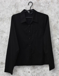 Рубашки женские BASE (черный) оптом 47620198 A2216-6