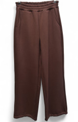 Спортивные штаны женские на флисе БАТАЛ оптом 04263587 7007-53