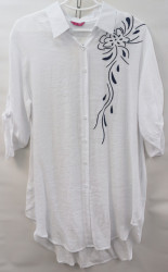 Рубашки женские JJF БАТАЛ оптом 02496187 538-28