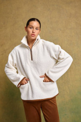 Свитшоты женские на флисе оптом 28179360 374-108