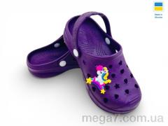 Кроксы, Rai shoes оптом 81-82 фіолетовий