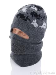 Шапка, STARK оптом Шапка-балак. піксель сірий