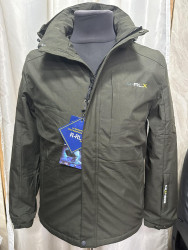 Куртки демисезонные мужские RLX БАТАЛ (хаки) оптом 65487913 331-2-6