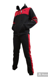 Спортивные костюмы подростковые на флисе (черный) оптом 84302971 02-20