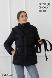 Куртки демисезонные женские SVEADJIN (черный) оптом 13298574 538-11