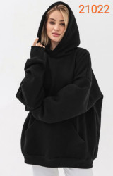 Худи женские на флисе оптом 27985601 21022-19
