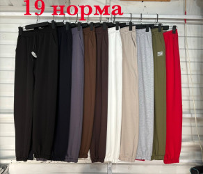 Спортивные штаны женские (красный) оптом Турция 28635497 19-23