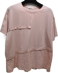 Футболки женские БАТАЛ оптом 45682370 7075-107