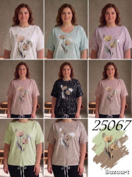 Футболки женские ПОЛУБАТАЛ оптом 38501274 25067-150