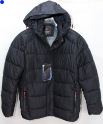 Куртки зимние мужские на флисе (dark blue) оптом 64807512 A-6-4