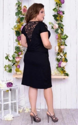 Сукні жіночі БАТАЛ (чорний) оптом Alena Golosnaya 