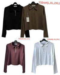 Кофти жіночі (блакитний) оптом 