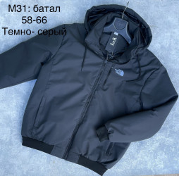 Куртки мужские демисезонные БАТАЛ оптом 64308791 31-0-32