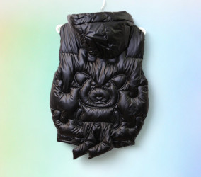 Жилетки подростковые (черный) оптом 41589762 09-114