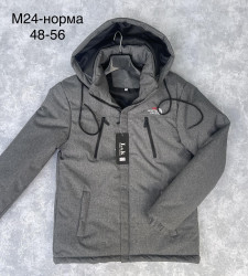 Куртки демисезонные мужские (серый) оптом 06159874 M24-2