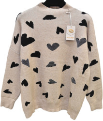 Светри жіночі ПОЛУБАТАЛ оптом Kiss Me