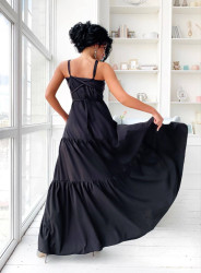 Сарафани жіночі (чорний) оптом VISCOSE