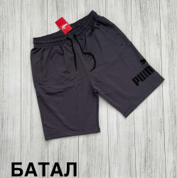 Шорты мужские БАТАЛ (серый) оптом 78620914 Б10-PM-1