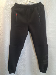 Спортивные штаны мужские на флисе (black) оптом 49326580 260-16