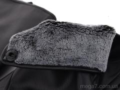 Перчатки, RuBi оптом R201М кожзам-махра black