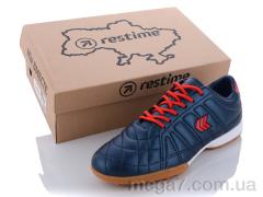 Футбольная обувь, Restime оптом DM020261-1 navy-red
