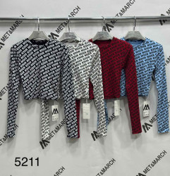 Лонгсливы женские (черный) оптом 49731286 5211-87