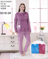 Ночные пижамы женские БАТАЛ оптом 80437259 5018-3-1