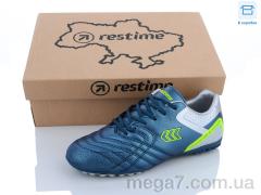 Футбольная обувь, Restime оптом DWB23505-1 navy-silver
