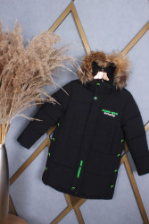 Куртки зимние детские (черный) оптом Китай 12470596 D-93-18