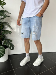 Шорти джинсові чоловічі I8DENIM оптом THREE BLACK 