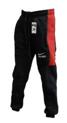 Спортивные штаны юниор на флисе (черный) оптом Турция 79508214 02-15
