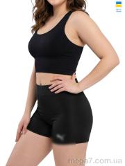 Шорты, Sport style оптом 05711PU норма чорний