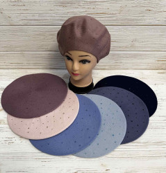 Береты женские оптом 70924836 67-15