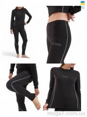 Термобелье, Sport style оптом Жіноча термо білизна чорний (S-XL)