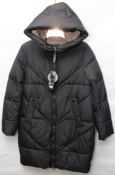 Куртки зимние женские QIANZHIDU ПОЛУБАТАЛ (black) оптом 69271840 M911018-23