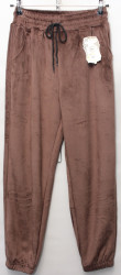 Спортивные штаны женские БАТАЛ на меху оптом 42138607 В506-133