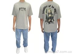 Футболка, I8denim оптом 90576 gri