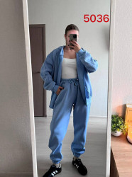 Спортивные костюмы женские на флисе БАТАЛ оптом 53964081 5036-186