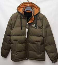 Куртки зимние мужские KZPE на меху (khaki) оптом 15208376 KZPE-2302-28