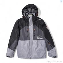 Куртка, Audsa оптом S24007-22 black-d.grey-grey