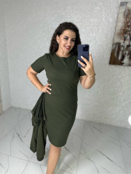 Сукні жіночі (2-ка) (хакі) оптом VLADA KAPSULA 