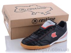 Футбольная обувь, Restime оптом DW020313 black-red-silver