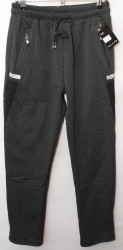Спортивные штаны мужские на флисе (gray) оптом 68795214 WK6199B-11